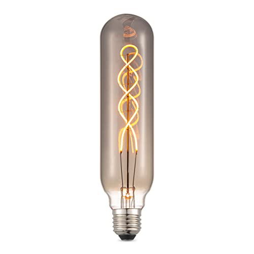 Home Sweet Home Edison Vintage E27 | LED-Filament-Leuchtmittel Tube | Spiral LED-Lampe | Rauch | Dimmbar | 4W 100lm 1800K | warmweißes Licht | für E27-Fassungen von home sweet home collection