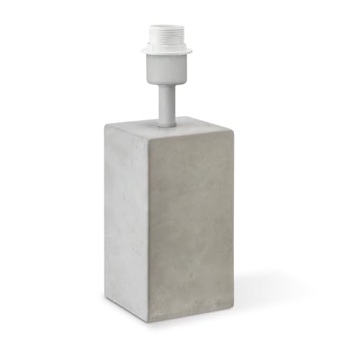 Home Sweet Home Industrielle Tischlampenfußsäule für Lampenschirm | Leuchte | 11/11/32cm | Beton | Tischlampensockel aus Beton | E27 | für Lampenschirm | Leuchte max.35cm von home sweet home collection