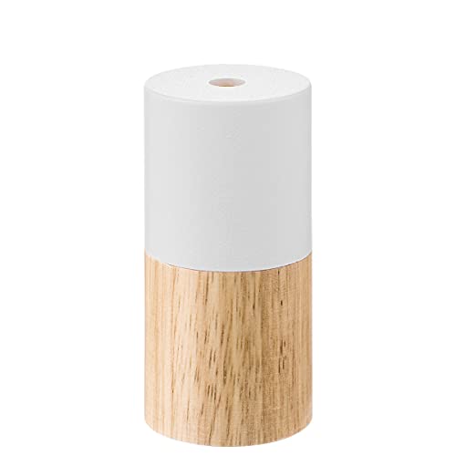Home Sweet Home Modern Lampenfassung | Zylinder | 5/5/10.5cm | Weiß | für E27 Lampenhalter gemacht van Holz/Metall | geeignet für E27 Glühbirne | ENEC von home sweet home collection