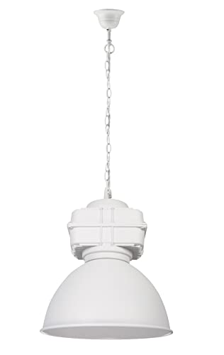 home sweet home collection Industriële Hanglamp Wanted | 41/41/170cm | Wit | hanglamp gemaakt van Metaal | geschikt voor E27 LED lichtbron | Pendellamp geschikt voor woonkamer, slaapkamer en keuken von home sweet home collection