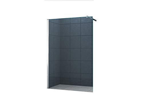 home-systeme Duschabtrennung Düsseldorf 10 mm ESG Sicherheitsglas / Klarglas 139 x 200 cm (SONDERMASS) speziell für Duschtassenaufbau/Walk-In Duschtrennwand Duschwand Dusche von home-systeme