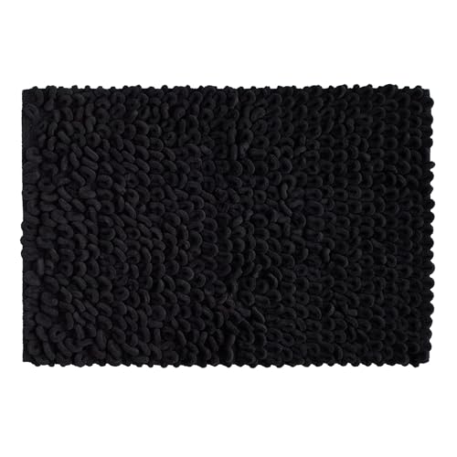 home&you - Badematte Loopino 60x90cm, Badteppich, Badezimmerteppich, Weich, rutschfest, Badezimmer Duschvorleger, WC Vorleger, Badvorleger, Teppich, Matte - Schwarz home&you - Badematte Loopino 60x90cm, Badteppich, Badezimmerteppich, Weich, rutschfest, Badezimmer Duschvorleger, WC Vorleger, Badvorleger, Teppich, Matte - Schwarz von home&you
