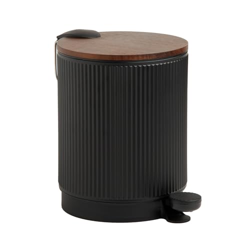 home&you - Mülleimer Baltro, Kosmetikeimer, Abfalleimer mit Deckel, Badaccessoires, Badezimmer Zubehör, Treteimer, Geruchsdicht, für Küche, Bad, Schlafzimmer, Büro, 26.5 x 20.5 x 28.5 cm - Schwarz home&you - Mülleimer Baltro, Kosmetikeimer, Abfalleimer mit Deckel, Badaccessoires, Badezimmer Zubehör, Treteimer, Geruchsdicht, für Küche, Bad, Schlafzimmer, Büro, 26.5 x 20.5 x 28.5 cm - Schwarz von home&you