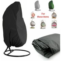 (190115cm Schwarz) Hängesessel-Abdeckung, Hängesessel-Abdeckung, Hängesessel-Schutzhülle, Hängesessel-Abdeckung, winddicht, Anti-UV, robustes