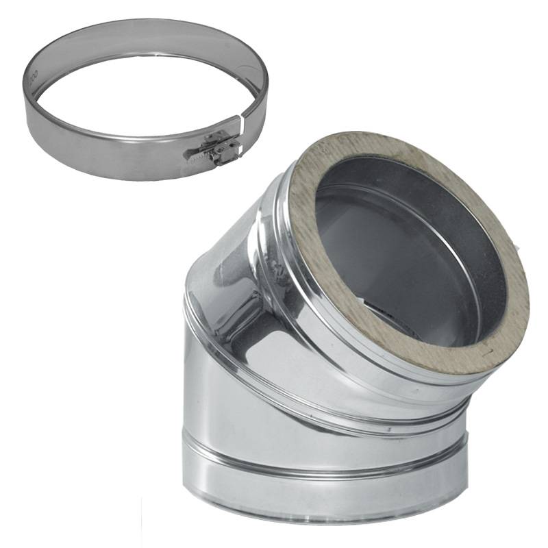 040/DN130 DW Winkel 45° Dinak von KaminStore24