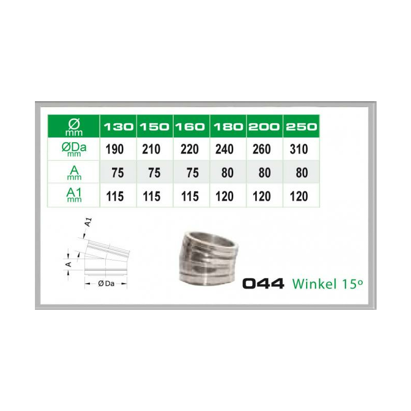 044/DN180 DW6 Winkel 15° Dinak von KaminStore24