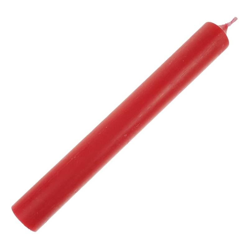 1 Stabkerze 180x22 mm Kerzen Candle verschiedene Farben Kerzenfarm 07-weihnachtsrot