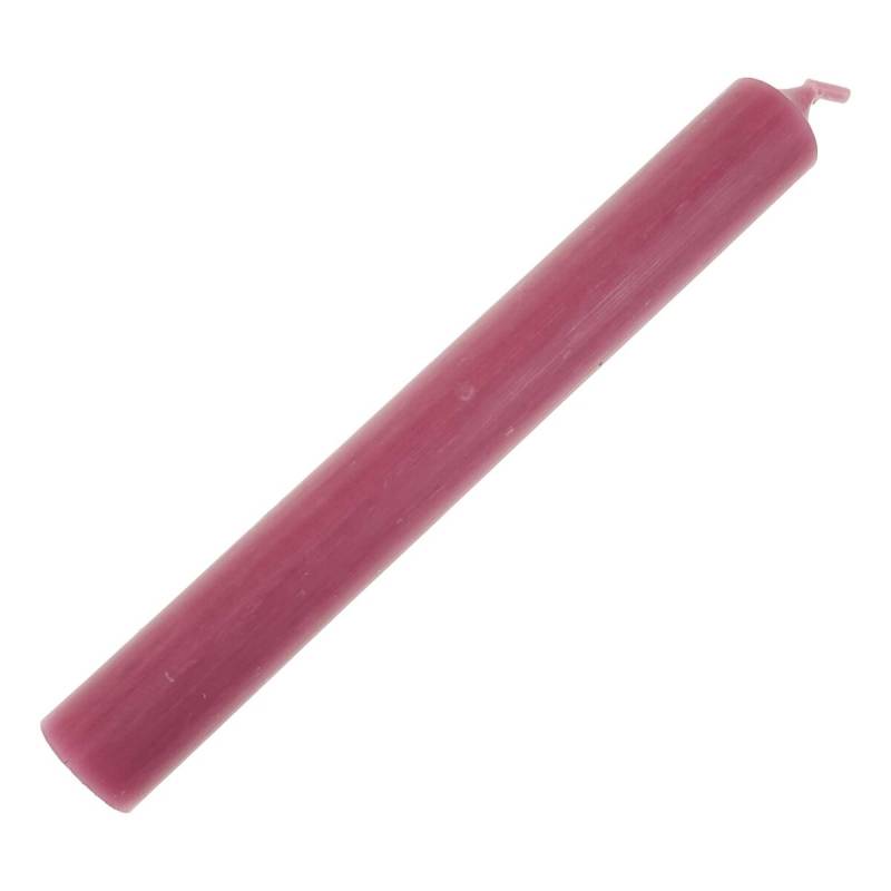 1 Stabkerze 180x22 mm Kerzen Candle verschiedene Farben Kerzenfarm 09-altrosa