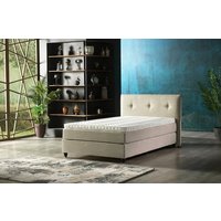 120x200 Boxspringbett inkl. Topper Beige