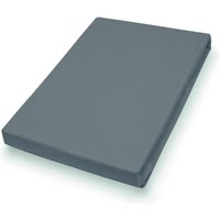 140-160x200 Elastan-Feinjersey Toppertuch Anthrazit 03800-890