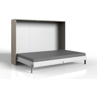 140 x 200 Klappbett horizontal inkl. Lattenrost JUIST von Wimex San Remo Eiche NB / Weiß