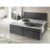 140x200 Boxspringbett inkl. Topper MICHIGAN von Sun Garden / Anthrazit
