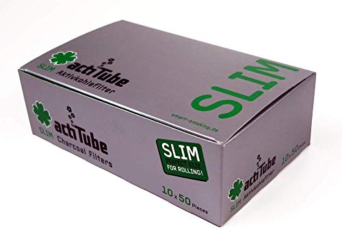 1500 ActiTube Slim Aktivkohlefilter 30 x 50er Box Display 7mm Eindrehfilter in Acti Tube Tune Filter Tips Filtertips Aktivkohle by actiTube von actiTube