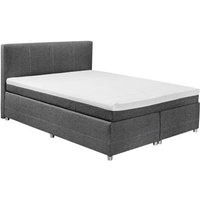 180x200 Boxspringbett inkl. Topper LUANDA-2  Anthrazit