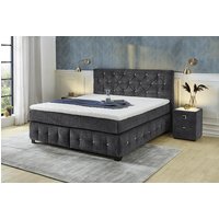 180x200 Boxspringbett inkl. Topper XENIA-MIX von Jockenhöfer Schwarz