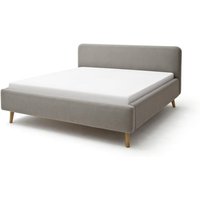 180x200 Polsterbett MATTIS mit Bettkasten  von Meise Möbel Taupe