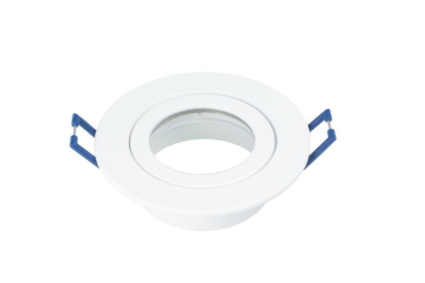 1x Nur Rahmen für LED-Spots Alu weiß