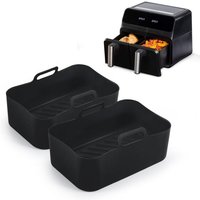 2 STÜCKE Silikontopf für Ninjas Luftfritteuse Zubehör Luftfritteuse Form für Luftfritteuse Mikrowelle Kuchenform