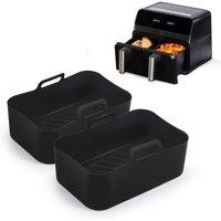 2 STÜCKE Silikontopf für Ninjas Luftfritteuse Zubehör Luftfritteuse Form für Luftfritteuse Mikrowelle Kuchenform 2 STÜCKE Silikontopf für Ninjas Luftfritteuse Zubehör Luftfritteuse Form für Luftfritteuse Mikrowelle Kuchenform