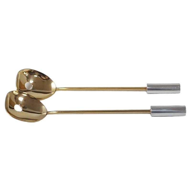 2 Stück Longlöffel Barlöffel Eiswürfel Modele Depose L 23,8 cm