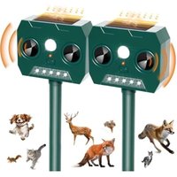 2 Stück Marderschreck, 2025 Neu Katzenschreck Garten 12m 120° Ultraschall Solar Hundeschreck mit LED Licht, IP45 Wetterfest Tiervertreiber für Marder 2 Stück Marderschreck, 2025 Neu Katzenschreck Garten 12m 120° Ultraschall Solar Hundeschreck mit LED Licht, IP45 Wetterfest Tiervertreiber für Marder von VHV