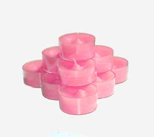 20 dänische Teelichter im transparenten Becher, durchgefärbt rose RAL 20 dänische Teelichter im transparenten Becher, durchgefärbt rose RAL von Logumkloster
