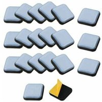 24 Stück selbstklebende Möbelgleiter Teflon-Gleiter für quadratische Möbel Teflon-Stuhlgleiter 2525 mm Gleitgleiter für Stuhl, Sofa, Schreibtisch, von START
