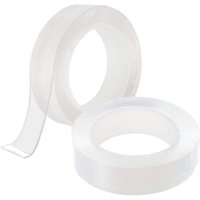 2er-Pack 3M Extra Starkes Doppelseitiges Klebeband - Multifunktional - Wiederverwendbar Ablösbar - Transparent von 3M