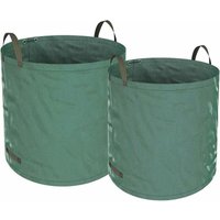 2er-Pack Gartenabfallsäcke, robuste Gartenabfallsäcke – selbststehend und zusammenklappbar, reißfest – 272 Liter, wiederverwendbare Müllsäcke für