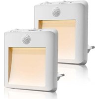 2er-Set Nachtlichter zum Einstecken – Kindernachtlichter mit Bewegungssensor – Helligkeit einstellbar, LED-Nachtlicht (warmweiß/kaltweiß – 2er-Set Nachtlichter zum Einstecken – Kindernachtlichter mit Bewegungssensor – Helligkeit einstellbar, LED-Nachtlicht (warmweiß/kaltweiß – von VHV