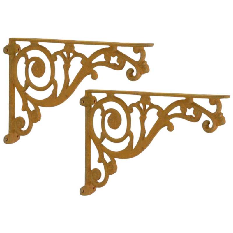2er Set Wandkonsole Gusseisen 2er Set Wandkonsole Gusseisen