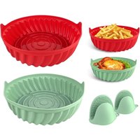 2x Silikonform für Heißluftfritteuse Mikrowelle + Pfoten 16,5cm