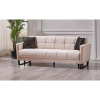 3-Sitzer Sofa ELTON  Microfaser soft Rosa