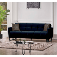 3-Sitzer Sofa ELTON Microfaser soft schwarz 3-Sitzer Sofa ELTON Microfaser soft schwarz