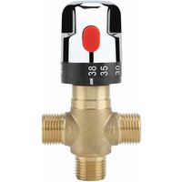 3-Wege-Thermostatmischer aus Messing für Dusche Soekavia Wassertemperaturschlauch Thermostatische Regulierung des Waschbeckens 3-Wege-Thermostatmischer aus Messing für Dusche Soekavia Wassertemperaturschlauch Thermostatische Regulierung des Waschbeckens von SOEKAVIA