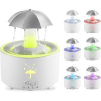 300-ml-Luftbefeuchter mit Rotationsfunktion, Fernbedienung und Timer – 7-farbiger LED-Diffusor für ätherische Öle – Raumluftbefeuchter 300-ml-Luftbefeuchter mit Rotationsfunktion, Fernbedienung und Timer – 7-farbiger LED-Diffusor für ätherische Öle – Raumluftbefeuchter