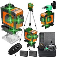 360° 4D 16 Linien Laser-Wasserwaage, Baustellenlaser mit 2 Akkus, Selbstnivellierung 3°, Hubtisch + Eisenplatte + Wandhalterung, Fernbedienung 360° 4D 16 Linien Laser-Wasserwaage, Baustellenlaser mit 2 Akkus, Selbstnivellierung 3°, Hubtisch + Eisenplatte + Wandhalterung, Fernbedienung