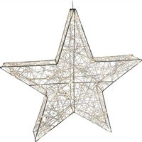 3D Drahtstern 120 LEDs silber warmweiß 58cm von Werner Voß