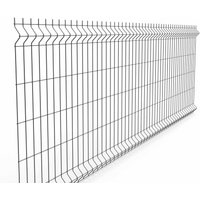 3D Einstabmattenzaun 2500mm Breite 4mm Drahtstärke 1030mm RAL 7016 Anthrazitgrau 3D Einstabmattenzaun 2500mm Breite 4mm Drahtstärke 1030mm RAL 7016 Anthrazitgrau