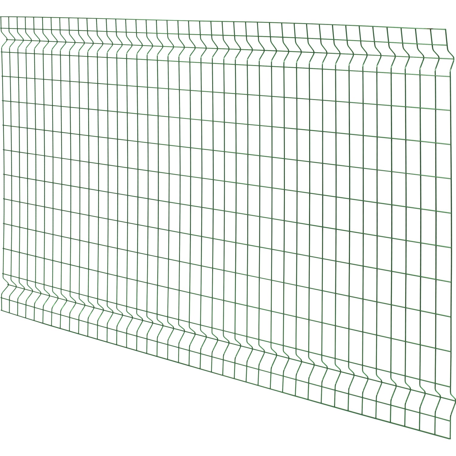 3D-Einstabmattenzaun Grün 120 x 200 cm 3D-Einstabmattenzaun Grün 120 x 200 cm