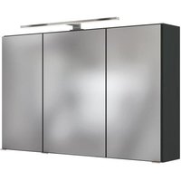 3D-Spiegelschrank 100 inkl LED Beleuchtung PIENZA von Held Möbel Grau