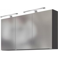 3D-Spiegelschrank 120 AREZZO von Held Möbel Graphit