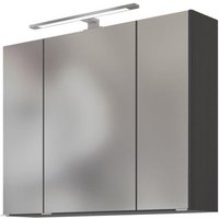 3D-Spiegelschrank 80 AREZZO von Held Möbel Graphit