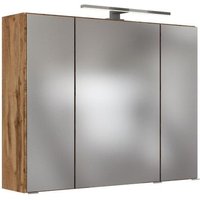 3D-Spiegelschrank 80 HELSINKI von Held Möbel Wotan Eiche