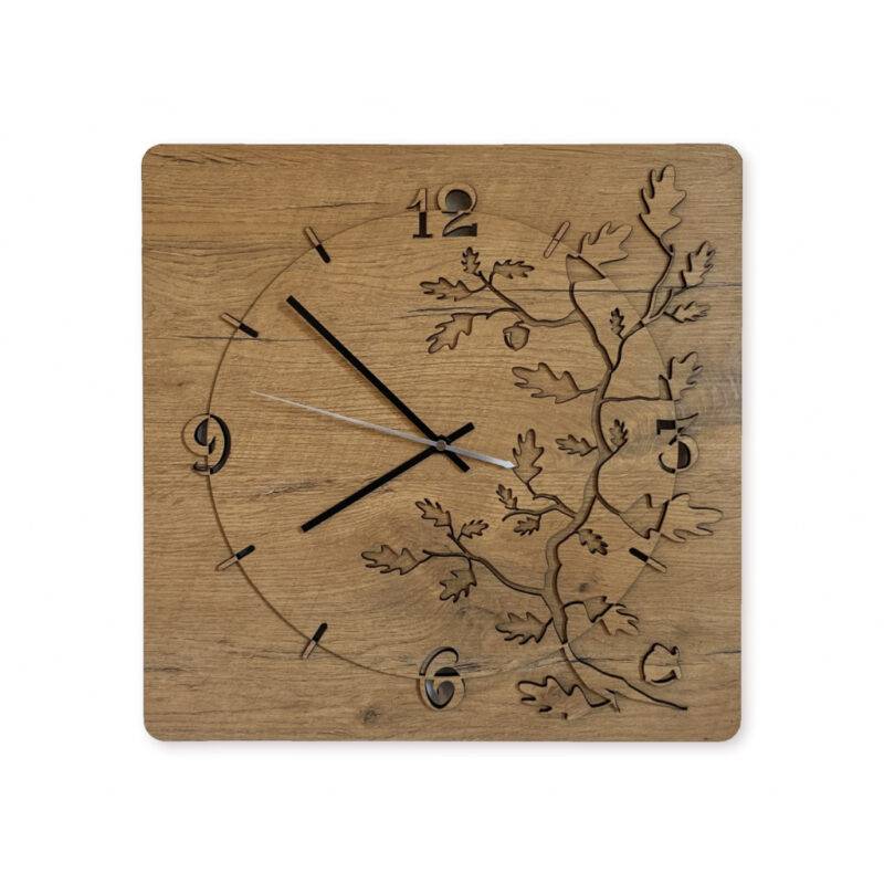 3D-Uhr Motiv "Eiche" 40cm x 40cm