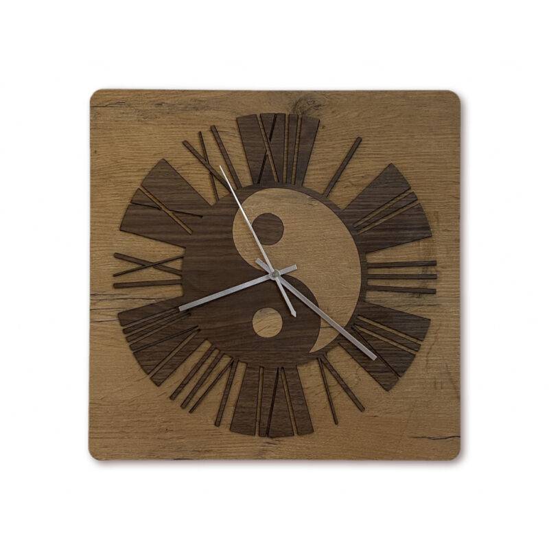 3D-Uhr Motiv "Jing Jang Nuss" 40cm x 40cm