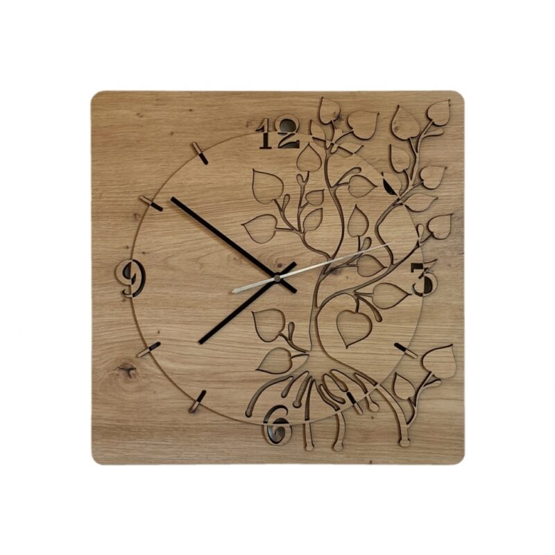3D-Uhr Motiv "Linde" 40cm x 40cm