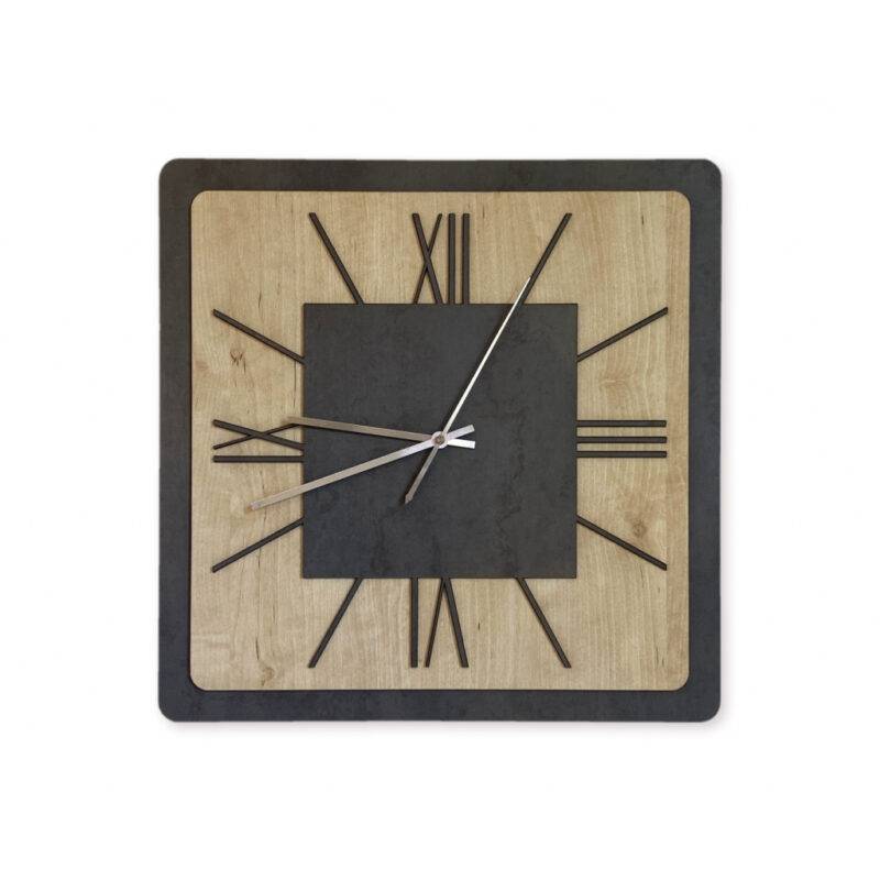 3D-Uhr Motiv "Zweifarbig" 40cm x 40cm