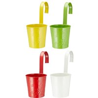 3er Set Übertopf SPRINGFLOWER rund 11cm Bunt