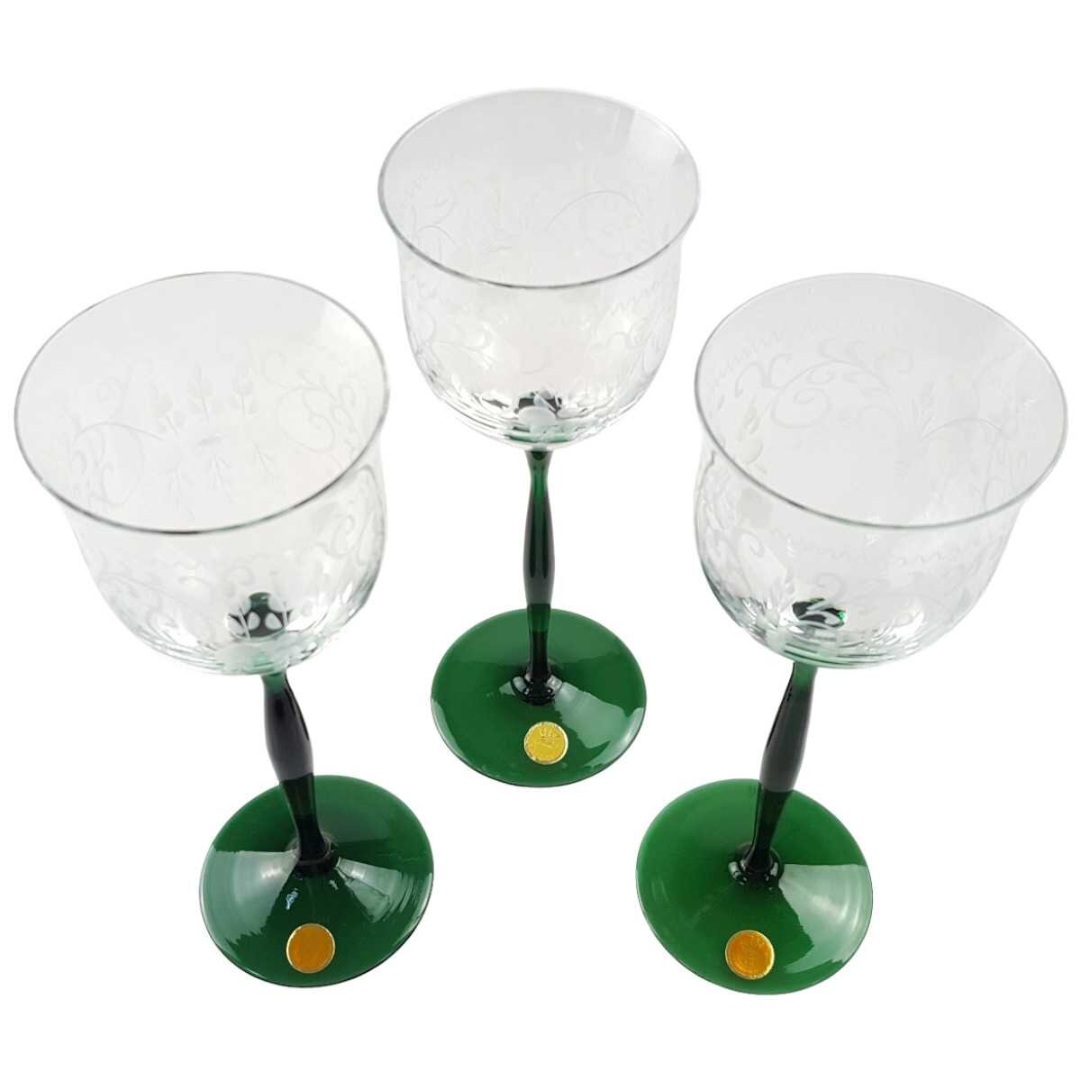 3er Set Weingläser Weinglas Theresienthal-Handmade Germany F.R.